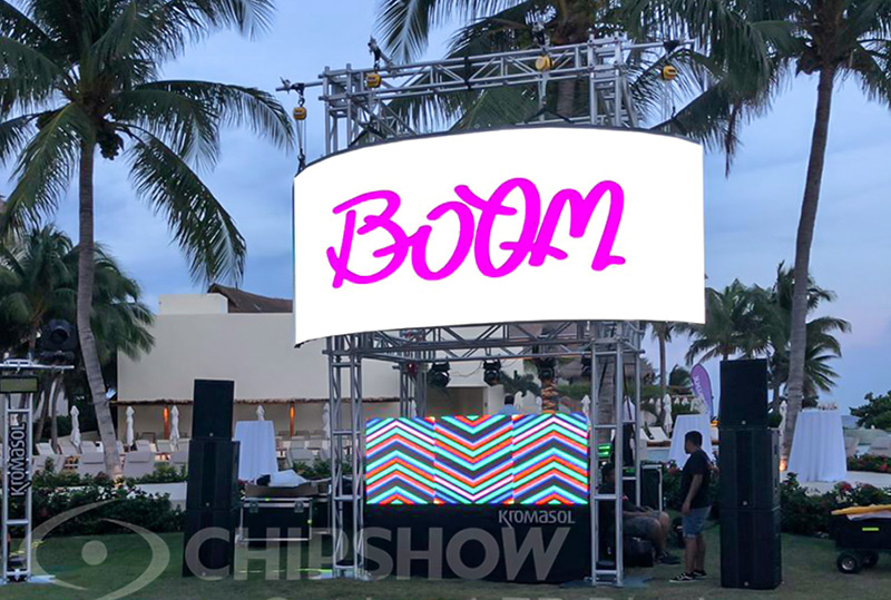 México P3.91 tela de aluguel de palco