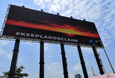 nigéria c-vent instalação de poste ao ar livre